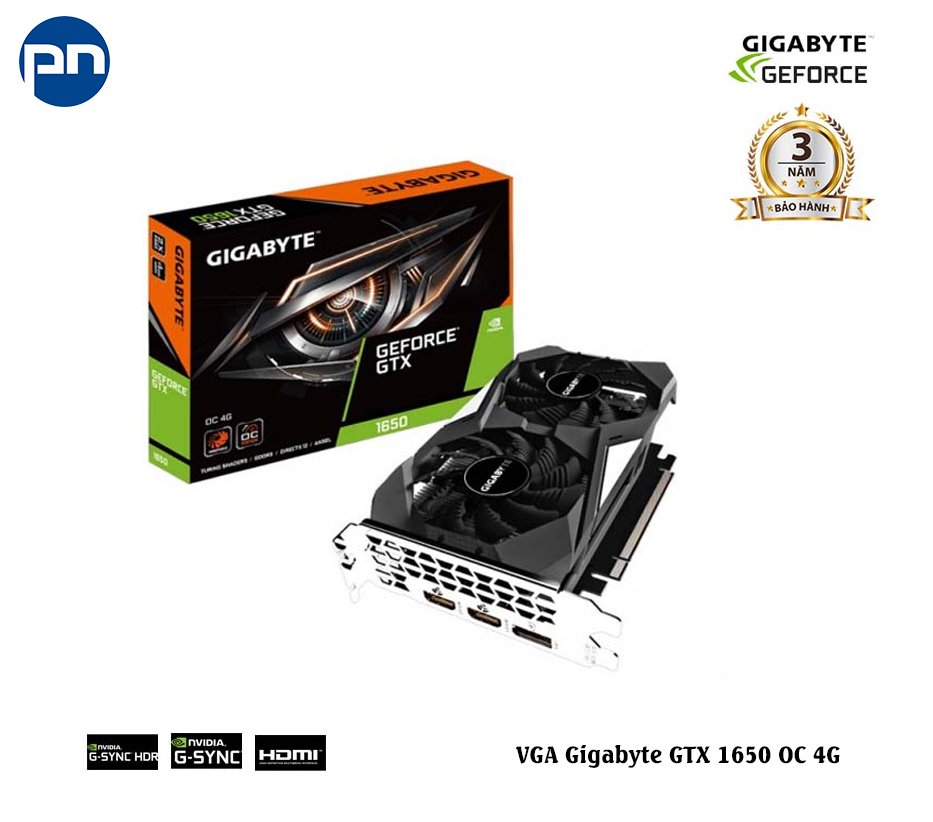 CARD MÀN HÌNH(VGA) GIGABYTE GEFORCE GTX 1650 OC 4G